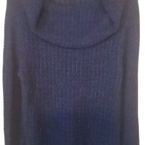 Cotton Emporium Deep Blue Cowl Neck Sweater